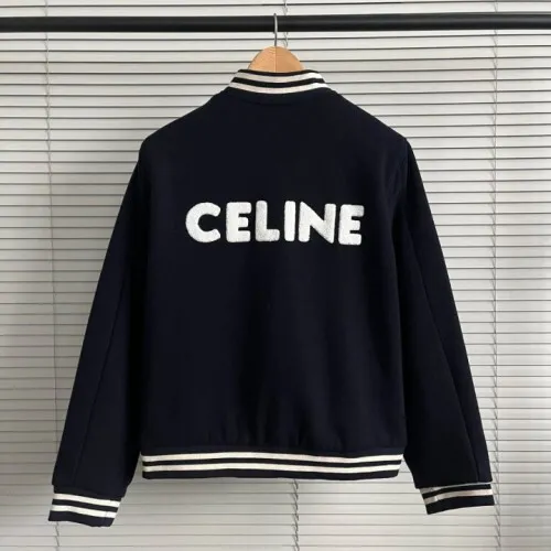 CELINE 셀린느 로고 바시티 자켓 - 허시백